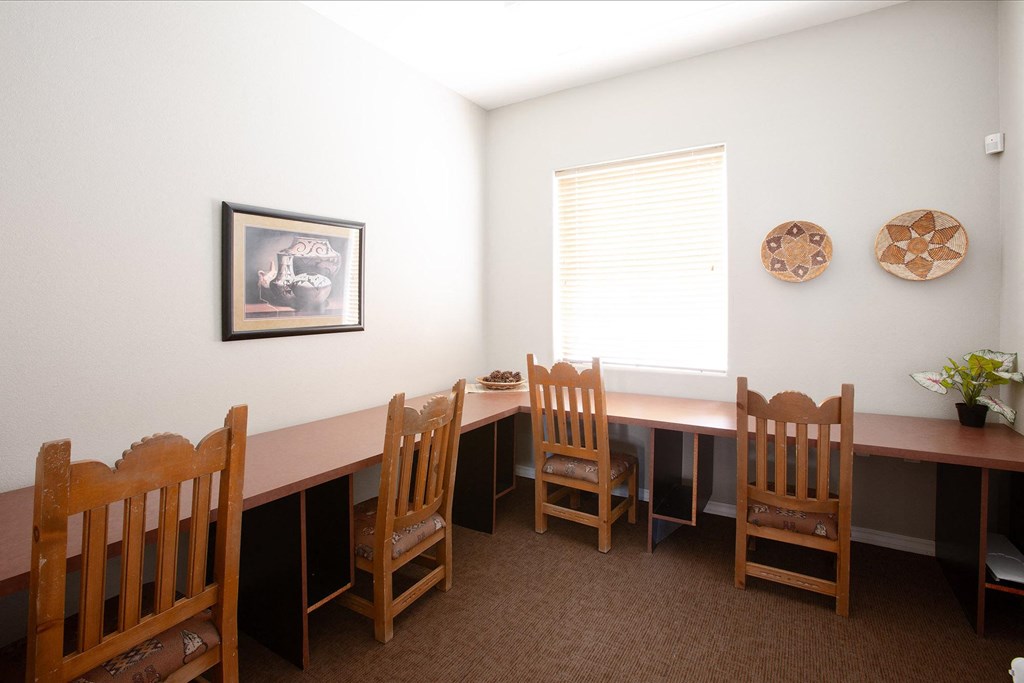 Work station at Aspen Ridge Apartments in Albuquerque New Mexico